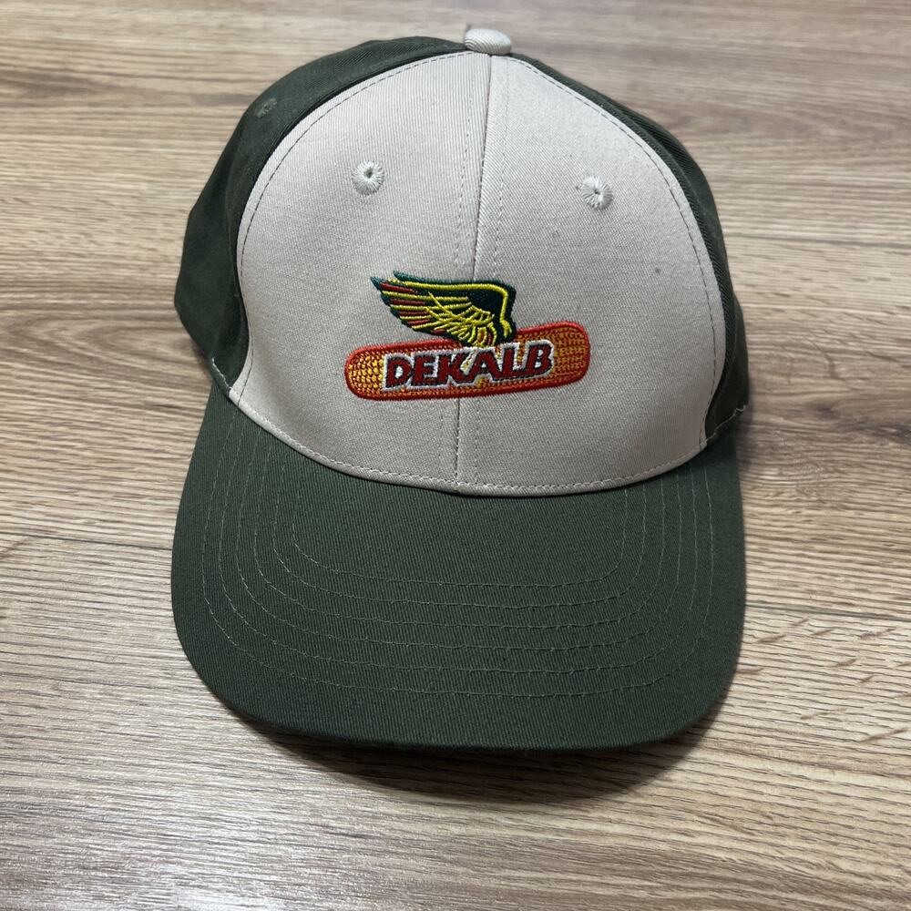 Dekalb Seed Adult Unisex Green Trucker Hat Performance Adjustable Strap Back